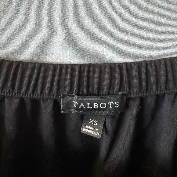 🎉5 for $45🎉 Talbots Yop Blouse Shirt Size XS Black - Picture 5 of 8